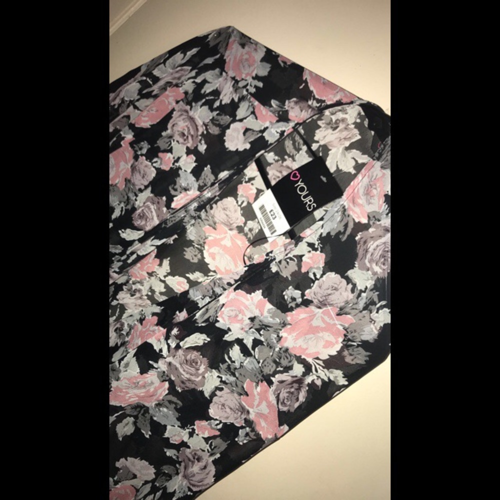 Pink flowered kimono